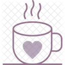 Coffee Heart Hot Icon