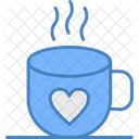 Coffee Heart Hot Icon