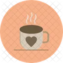Coffee Heart Hot Icon