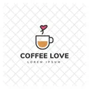 Cafe Logo Hot Coffee Cafe Logomark Icon