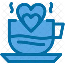 Coffee Heart Hot Icon