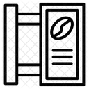 커피 메뉴 보드 카페 커피숍 아이콘