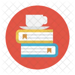 Coffee on books  Icon