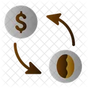 Coffee Money Exchange Icon