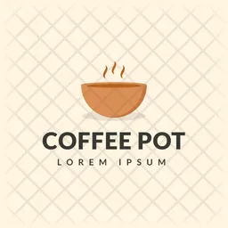 Coffee Pot Logo Icon