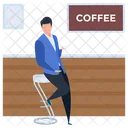 Coffee Shop Tea Break Drinking Coffee Icon