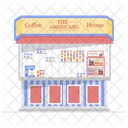 Coffee Shop Coffee Stall Food Cart Icon