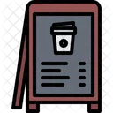 커피숍보드 커피간판 간판 아이콘