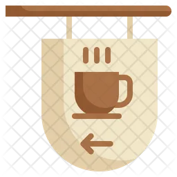 Coffee Shop Board  Icon