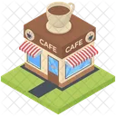Hotel Coffee Shop Food Point Icon