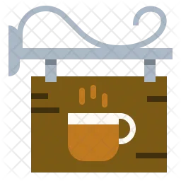 Coffee Shop Sign  Icon
