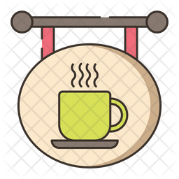 Download Free Coffee Shop Sign Icon Of Colored Outline Style Available In Svg Png Eps Ai Icon Fonts