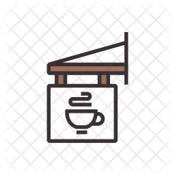 Coffee shop sign  Icon