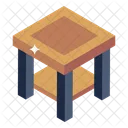 Coffee Table Wooden Table Round Table Icon