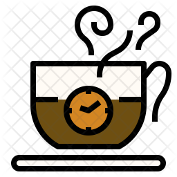 Download Free Coffee Time Icon Of Colored Outline Style Available In Svg Png Eps Ai Icon Fonts