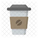 카페인 커피 테이크아웃컵 아이콘
