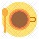 Coffee top view  Icon