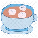 Coffee with marshmallows  Icon