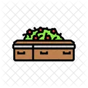 Coffin Flowers Mortality Icon