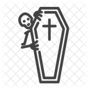 Coffin Monster Skull Icon