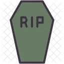 Coffin Casket Rip Icon