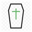 Coffin Death Cross Icon