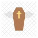 Coffin Sleep Wings Icon
