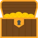 Cofre Del Tesoro Antiguo Box Icono