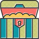 Cofre Del Tesoro Antiguo Box Icono