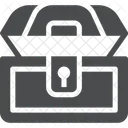 Cofre del tesoro abierto  Icono