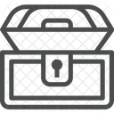 Cofre del tesoro abierto  Icono