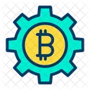 Bitcoin Setting Bitcoin Management Business Management Icon