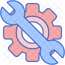 Cog And Wrench  Icon