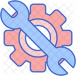 Cog And Wrench  Icon