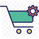 Cog In Cart  Icon