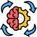Cognitive Brain Gear Icon