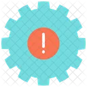 Cogwheel Alert Gear Icon