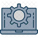 Cogwheel Gear Laptop Icon