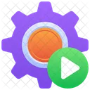 Cogwheel Gear Video Configuration Icon