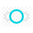 Cogwheels with blue circle  Icon