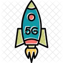 Cohete 5G  Icon