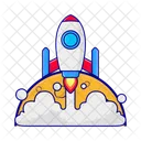 Cohete Astronauta Cosmos Icon