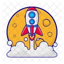 Cohete Astronauta Cosmos Icon