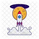 Cohete Astronauta Cosmos Icon