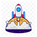 Cohete Astronauta Cosmos Icon