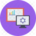 Configuracion Del Informe De Ganancias Grafico Rueda Dentada Icono