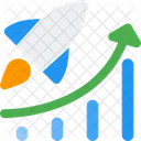 Crecimiento de startups  Icono