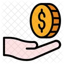 Coin Cash Startup Icon