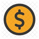 Coin Dollars Currency Icon