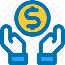 Coin Business Hand Icon